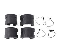 Protector de Cuadro para Bicicleta, 4 Piezas, Anillo de Goma para Protección de Horquilla, Protector de Guardabarros Negro para Bicicleta de Carretera - Alta Resistencia, Fácil