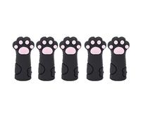 Protector de Cubierta de Tijeras para Cutículas, Cubierta de Cortador de Cutículas, Pinzas para Cortar Cutículas de Silicona, Protector de Cubierta de Tijeras para Uñas Y Uñas de los Pies,(Negro)