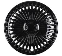 Protector de Cubo de Rueda, Juego de tapacubos 16 Pulgadas, 4 Accesorios for Cubiertas neumáticos Ruedas automotrices, universales(Black)