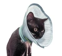 Protector de cuello de recuperación para mascotas: proporciona una prevención segura de arañazos y libertad de movimiento, estilo minimalista moderno y transpirable, peso listo para viajar de 70 g +