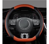 Protector De Cuero Microfibra En Forma D para Volante Coche, Accesorios para MG ZS HS 2017-2020, para GS 2016-2020(Coffee)