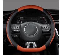 Protector De Cuero Microfibra En Forma D para Volante Coche, Accesorios para MG ZS HS 2017-2020, para GS 2016-2020(Coffee)