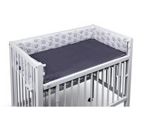 Protector de cuna para cuna colecho leones 40x90 cm gris | tiSsi®