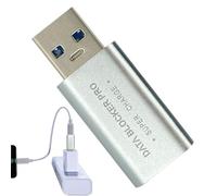 Protector de datos USB C: bloqueo de adaptador compacto, dispositivo de seguridad de carga rápida | Protector portátil fácil para tabletas Teléfonos Portátiles Computadoras públicas Conexión segura