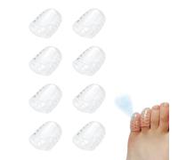 Protector de dedo del pie de silicona, cubierta de dedo transpirable, tapas de silicona transparente para callos, ampollas y protectores de dedos anchos