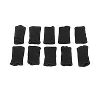 Protector de Dedos, 10 Piezas de Mangas Lavables para los Dedos para Hacer Ejercicio Y Jugar Al Baloncesto(negro)