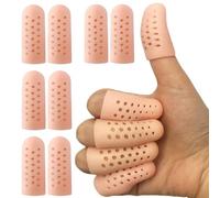 Protector de Dedos de Gel Transpirable,10PCS Protectores de Dedos,Protectores de Dedos de Gel,Mangas de Dedo,para dedo gatito,Agrietamiento de dedos,Artritis de dedos y más