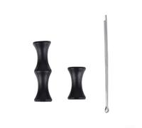 Protector de dedos de silicona antideslizante para arcos recurvos que se adapta cómodamente sobre los dedos índice y medio durante los ciclos de extracción y liberación (negro)