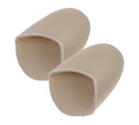 Protector de Dedos para Calzado, 1 Par, Sebs y Gel Beige | Toe Pouch Amortiguación, Tejido y Fibra, Reduce Fricción, para Senderismo y Carrera Larga