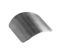 Protector de dedos para cortar alimentos, escudo de acero ajustable, 6,1 x 4,3 x 3 cm, protector de dedos, protector de herramientas de cocina, fácil de usar, para cortar carne, pescado y verduras