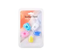 Protector de dedos para ejercicios de guitarra, suave y elástico, protección de silicona para principiantes, varios tamaños, diseño antiburbujas, mangas ligeras