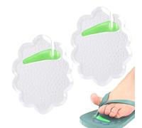 Protector de dedos para sandalias de correa, Grips de agarre para dedos - Pads transparentes antigolpes, autoadhesivos lavables, separador, transpirable, playa, hombre, exterior