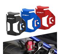 Protector de depósito de bomba de freno trasero para Yamaha YZF R1 R6 R7 R25 R3 R15 V2 V3 motocicleta tanque líquido taza de aceite cubierta de red 1 pieza (rojo)