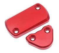 Protector de depósito Tapa Maestra Cubierta De Depósito Líquido Frenos Delantero Y Trasero para Honda CR 125R 2002-2007 CRF 150R 2007-2022 250R 2004-2022 250X(Rosso)
