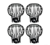 Protector de desechos de filtro de bajante de marca, 2/4/6 unidades, protector de bloqueo de canalón para prevención de obstrucciones de hojas, filtro de tubo descendente de plástico negro, fácil