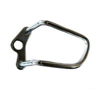 Protector de desviador trasero de acero para bicicleta, 10 x 7 cm para | Construcción de acero sólido, resistente a los impactos, protege engranajes, tamaño de 10 x 7 x 7 cm, acabado negro