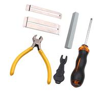 Protector de diapasón de guitarra, kit de herramientas para nivelación de trastes