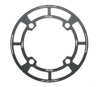 Protector de disco de aleación de aluminio para bicicleta 104BCD, para bicicleta de montaña, S y cubierta de protección explosionada, para piñones 32-42T, negro (32T-36T)