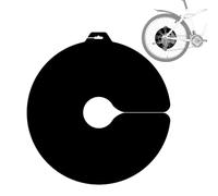 Protector de disco de bicicleta Grime Guard - 38x36cm, instalación sencilla | Cubierta para freno de disco que evita manchas de con montaje reducido, protector de cuadro para bicicleta urbana,