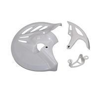 Protector de Disco de Compatible Con Honda CRF250R CRF450R Motocicleta 240mm Disco De Freno Delantero Protectores De Rotor Kits Placa Protectora Pinza Trasera Disco de Freno Trasero(WHITE)