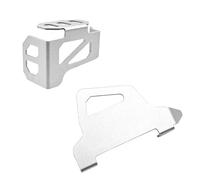 Protector de disco de freno delantero Ajuste para Cfmoto 450MT 2024 2025 protector de pinza delantera juego de cubierta protectora de depósito de líquido de freno trasero Motos disco(SliverSet-Nologo)