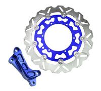 Protector de disco de freno trasero Ajuste para EXC SXF XC XCF XCW para Husqvarna TE FC TC TX FX Discos de freno delanteros Rotores Soporte adaptador pinza(2 sets Blue)