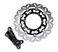 Protector de disco de freno trasero Ajuste para EXC SXF XC XCF XCW para Husqvarna TE FC TC TX FX Discos de freno delanteros Rotores Soporte adaptador pinza(2 sets Black)