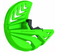 Protector de disco de freno y parte inferior horquilla negro verde Polisport ...
