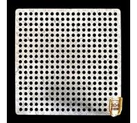 Protector de drenaje de acero inoxidable 304, cubierta de drenaje cuadrada para ducha y uso al aire libre, protector de hojas duradero para un drenaje eficaz, 7,5 x 7,5 cm