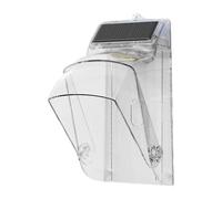 Protector de energía solar para timbres con alarma antirrobo y protección integral contra la intemperie cubierta de monitor interior