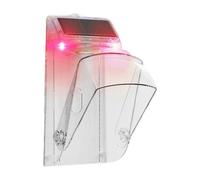 Protector de energía solar para timbres con alarma antirrobo y protección integral contra la intemperie cubierta de monitor interior