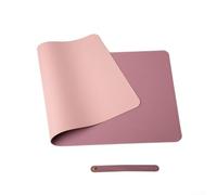 Protector de escritorio estético de piel de PVC de doble color, cambia sin esfuerzo tu estilo de oficina sin comprometer (C)