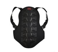 Protector de espalda para motocicleta con cintura de doble capa, carcasa de plástico PE y espuma EVA de alta densidad para protección de columna vertebral y cintura