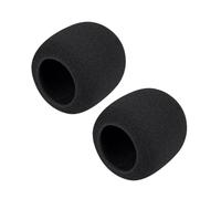 Protector de espuma para micrófono de palabra hablada compatible con ATR2100X, cubierta antideslizante negra para lecciones de voz limpias Funda de espuma para micrófono de mano diaria Parabrisas