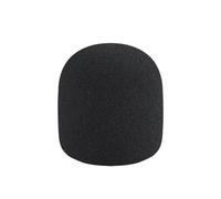Protector de espuma para micrófono de palabra hablada compatible con ATR2100X, cubierta antideslizante negra para lecciones de voz limpias Funda de espuma para micrófono de mano diaria Parabrisas