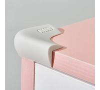 Protector de esquina 100% de silicona, protector de esquinas para bebés, protector de bordes preadhesivo suave para la seguridad de los niños, Silicona gris., 0.8 Inch (4Packs)