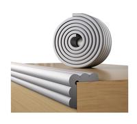 Protector de Esquina de Borde a Prueba de bebés, Acolchado de 2 m, Acolchado de Espuma de Goma Suave Extra Ancho, Muebles, Parachoques de Seguridad de Borde Afilado (Gris)