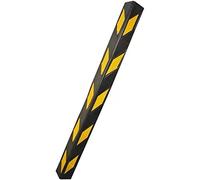 Protector de esquina de pared de goma reflectante, tiras antigolpes para estacionamiento, talleres y almacenes, protector de esquina duradero para paredes de garaje