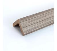 Protector de esquina de pared gris claro L Molding48 pulgadas Protector de esquina de madera para puertas, ventanas, gabinetes, bordes de mármol y azulejos, solución duradera de seguridad de pared