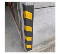 Protector de esquina de pared, parachoques de goma reflectante en forma de L para aparcamiento y garaje, protector de esquina de pared duradero con tiras amarillas