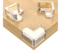 Protector de Esquina Grande, 20Pcs Protecciones Transparentes Esquinas para Bebes y Niños, Se Incluyen Pegatinas de Recambio Adicionales para 12 Protectores de Esquinas, Fuerte Adhesión, Suaves