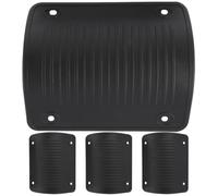 Protector de Esquina para Maleta Rígida, Pack de 4, Plástico Negro | Protección Ligera para Bordes, Adecuado en Viajes de Negocios y Manejo de Equipaje, Acabado Negro Liso