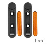 Protector de esquina rojo y amarillo para scooter eléctrico Ninebot F2 | Tira reflectante de alta visibilidad, material ABS, protege la esquina de la rueda, se adapta a Ninebot F2 Plus