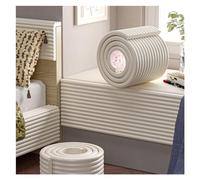 Protector de esquinas con relleno de espuma suave, Tiras de espuma adhesiva 1 cm x 20 for protección esquinas y bordes. Multicolor. Varios tamaños(Off-white,2m/6.56ft)