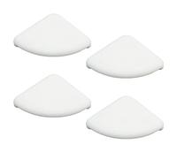 Protector de esquinas para bebés, 30 unidades, silicona suave, protección para esquinas de bebé, protección para bordes de muebles, para mesa, chimenea, encimera, puerta, Schu (blanco)