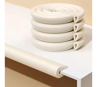 Protector de Esquinas para Muebles, Parachoques de Borde Esquina Espuma en Forma U, gabinete Escritorio Vidrio, encimera, Mesa, Blanco, Gris, 2-10m(B White,6m/19.6ft)