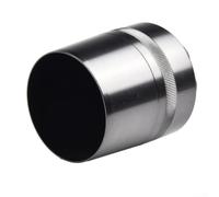 Protector de extremo de caña de pescar de aleación de aluminio blanco y negro adecuado para bastones de fundición con diámetro interior que va desde 24 mm hasta 41 mm para necesidades de reparación de
