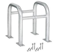 Protector de Farola en Acero Galvanizado | Protección 360º | Tubo Ø42x2 mm | Incluye Tacos de Anclaje | Para Farolas, Árboles, Postes y Semáforos