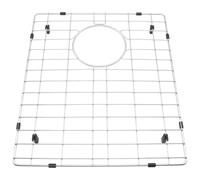 Protector de fregadero de cocina, patas antideslizantes, acero inoxidable, acero inoxidable, patrón de agujeros redondos, estructura de rejilla, protege la parte inferior del fregadero, se adapta a la