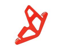 Protector de freno trasero de bicicleta, cubierta de aleación de metal resistente a los golpes, diseño de marco resistente para proteger el de freno de disco de daños, protector de freno de